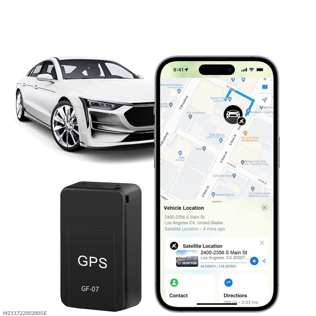 Smart Mini GPS Tracker Black ABS for Keys Pets Bags